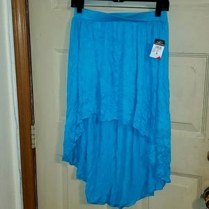 Rue 21 blue hi low skirt medium